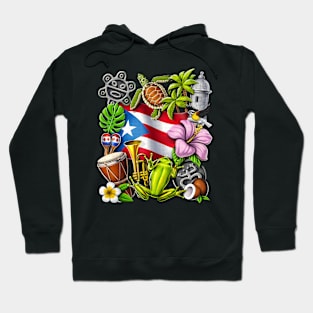 Puerto Rico Boricua Pride Hoodie